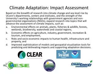 Climate Adaptation: Impact Assessment