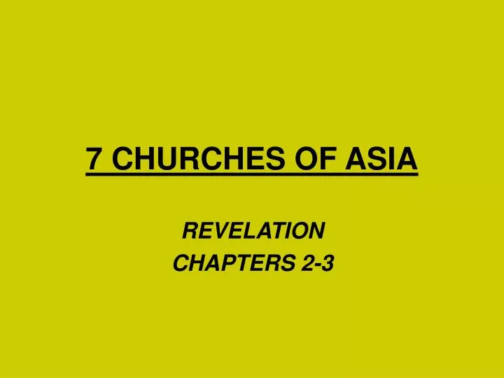 7 churches of asia