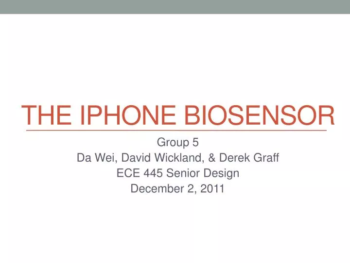 the iphone biosensor