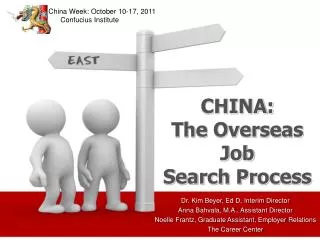 CHINA: The Overseas Job Search Process