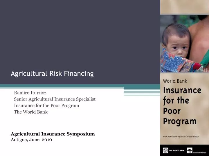 agricultural risk financing