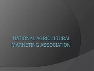 National Agricultural Marketing Association