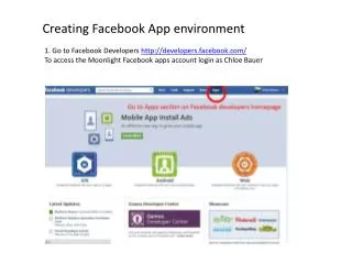 Creating Facebook App environment