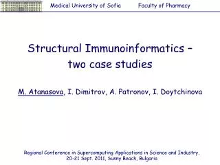 Structural Immunoinformatics – two case studies