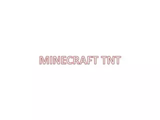 MINECRAFT TNT