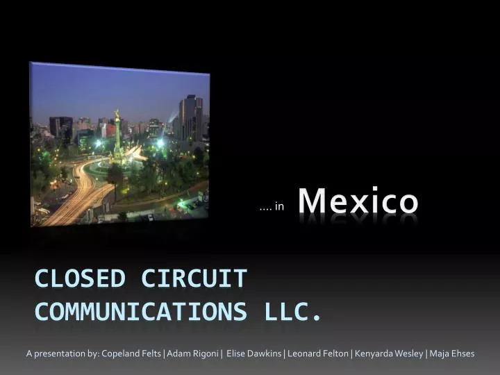 closed circuit communications llc