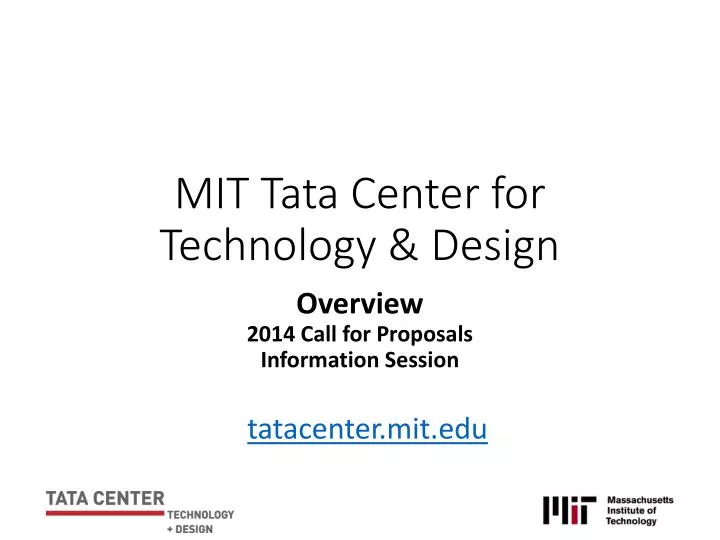 mit tata center for technology design