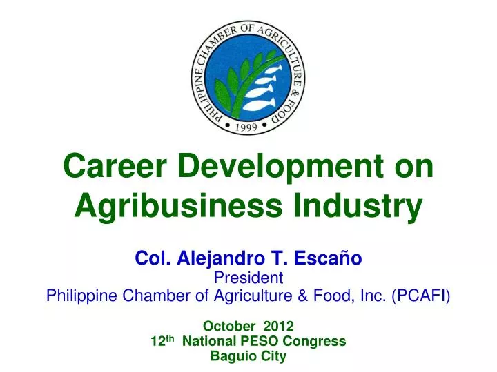 career development on agribusiness industry