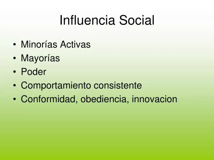 influencia social