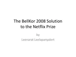 The BellKor 2008 Solution to the Netflix Prize