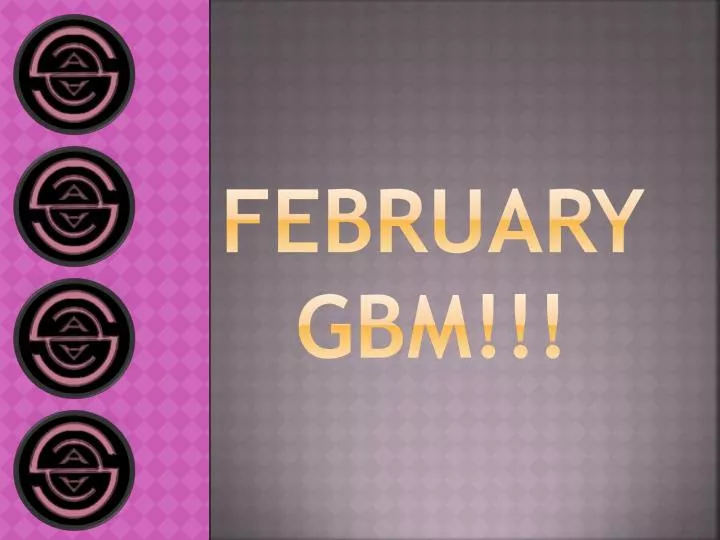 february gbm