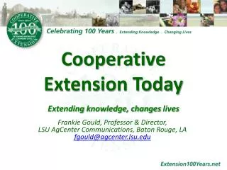 Cooperative Extension Today