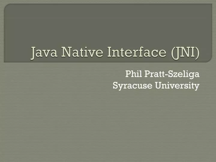 java native interface jni