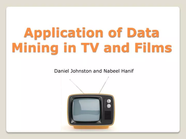 application of data mining in tv and films