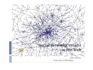 Social networks caught in the Web