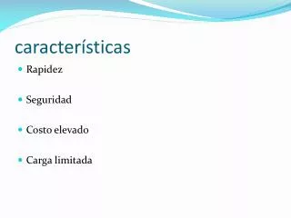 caracter sticas