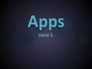 Apps Jiana S.
