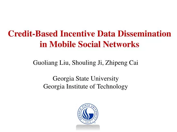 credit based incentive data dissemination in mobile social networks
