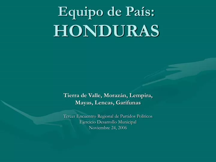 equipo de pa s honduras