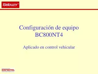 configuraci n de equipo bc800nt4
