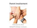 Parent Involvement - slide 1