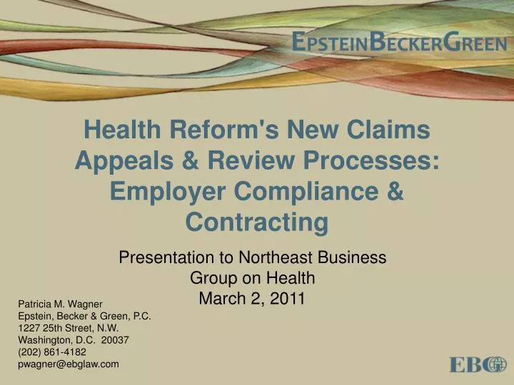 health reform s new claims appeals review processes employer compliance contracting