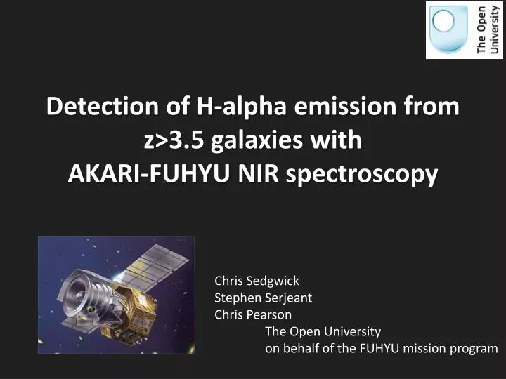 detection of h alpha emission from z 3 5 galaxies with akari fuhyu nir spectroscopy