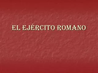 el ej rcito romano
