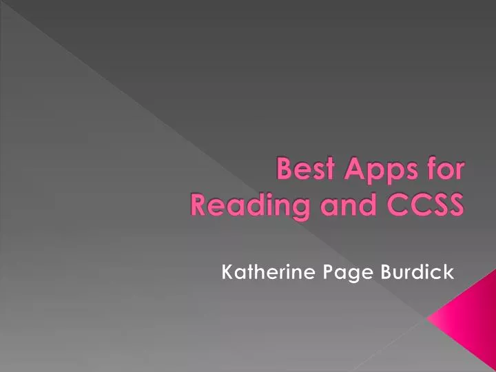 best apps for reading and ccss