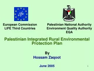 Palestinian Integrated Rural Environmental Protection Plan By Hossam Zaqoot June 2005