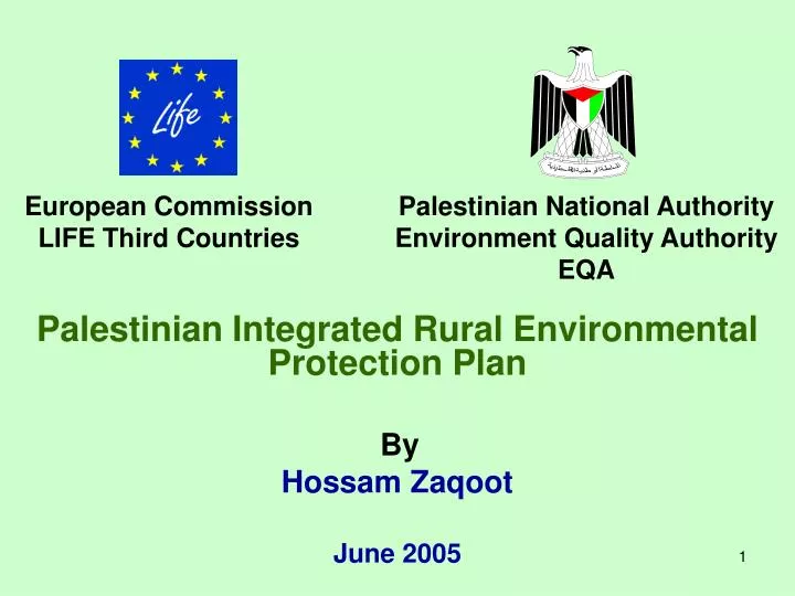 palestinian integrated rural environmental protection plan by hossam zaqoot june 2005