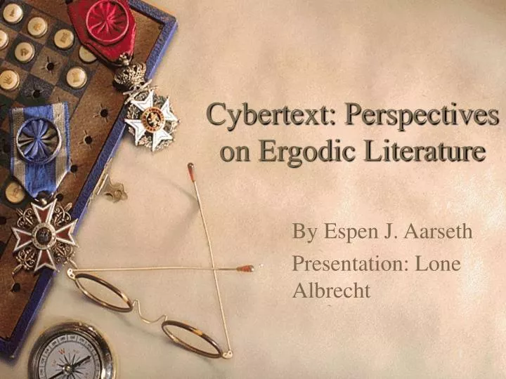 cybertext perspectives on ergodic literature