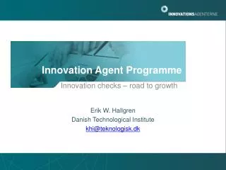 Innovation Agent Programme