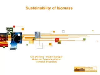 Sustainability of biomass