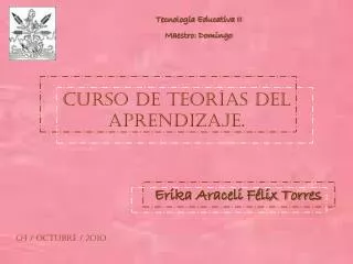 curso de teor as del aprendizaje