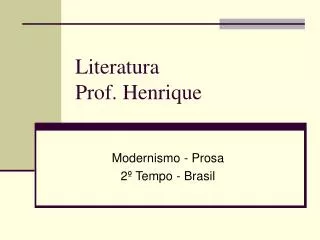 literatura prof henrique