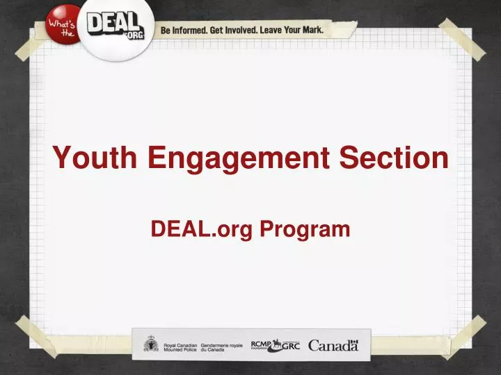 youth engagement section
