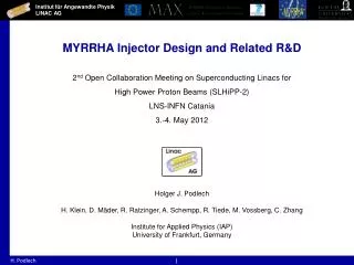 MYRRHA Injector Design and Related R&amp;D