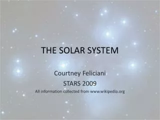 the solar system