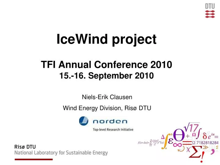 icewind project tfi annual conference 2010 15 16 september 2010