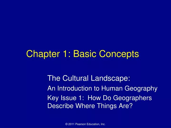 chapter 1 basic concepts