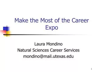 Make the Most of the Career Expo