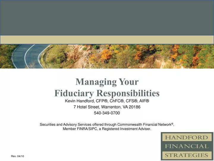 managing your fiduciary responsibilities