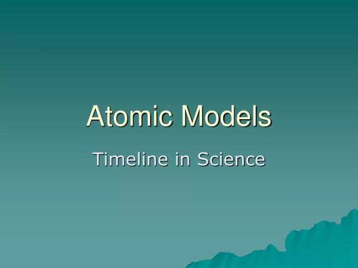 atomic models