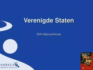 Verenigde Staten SVH Wijncertificaat