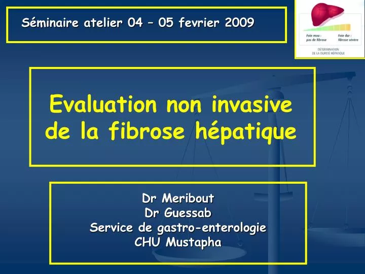 evaluation non invasive de la fibrose h patique