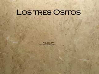 los tres ositos