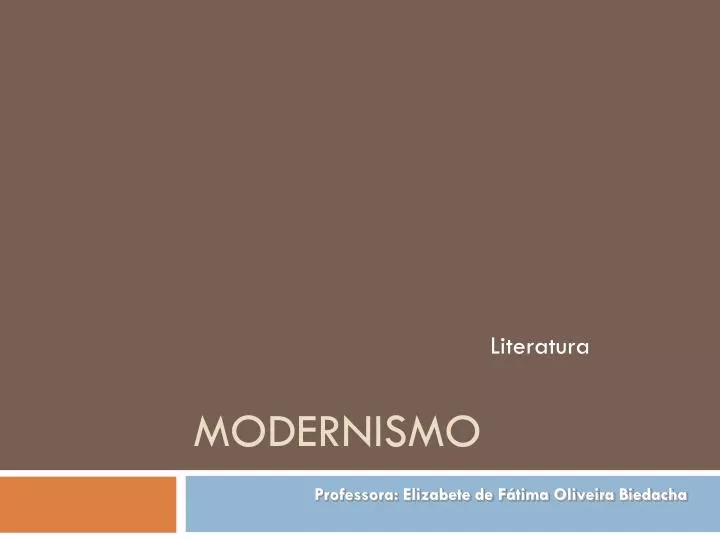 3 Série Literatura Modernismo, PDF, Poesia