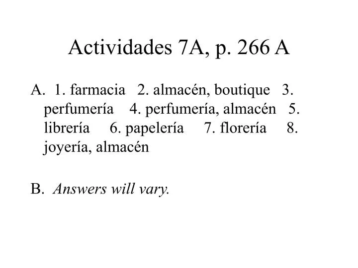 actividades 7a p 266 a