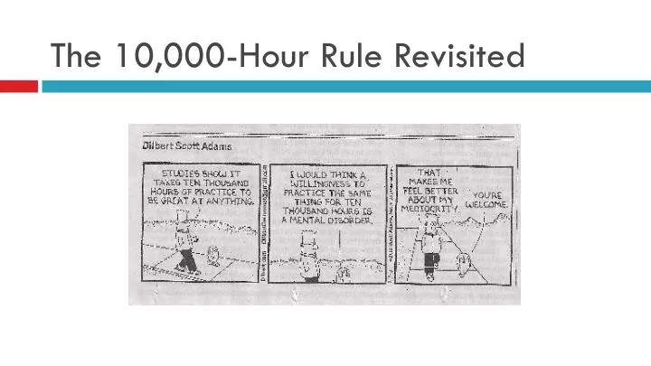 the 10 000 hour rule revisited